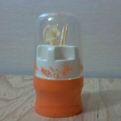 レトロ　つまようじ立て　ピック付き　USED　美品