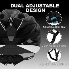 ZENROLL 自転車 ヘルメット 54-57ｃｍ Mサイズ 男女兼用の画像