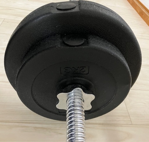 値下げ‼️　バーベル　2kg、5kg、10kg各２枚