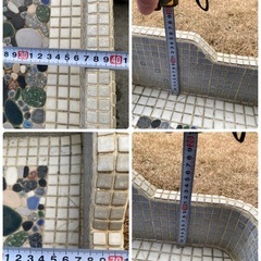ガーデンパン　タイル張り大型の画像