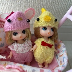 リカちゃん　3つ子とベビーカー
の画像