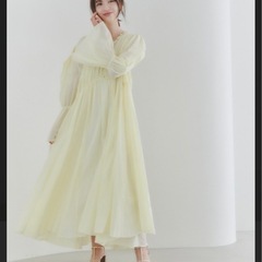 snidel　ワンピース コットンボリュームロングワンピース の画像