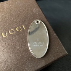 本物　GUCCI グッチ　プレート　タグ　ネックレス　アクセサリー　ストラップの画像