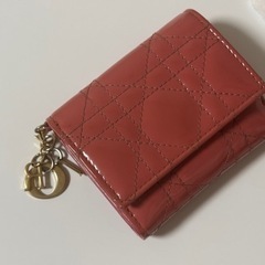 Lady Dior ロータスウォレット ピンク 三つ折り財布