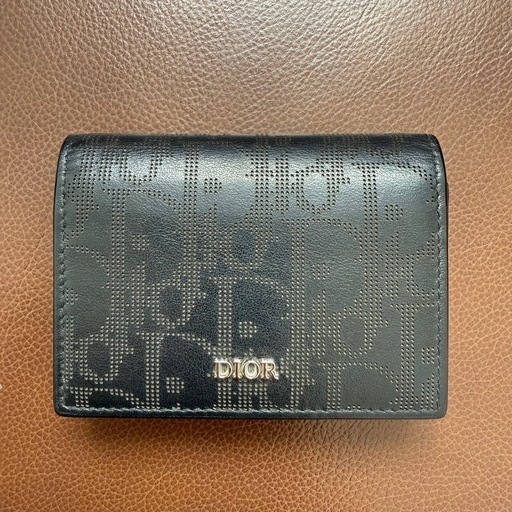 Dior 黒 レザー 名刺入れ 本体 + 箱 + 保存袋 取りに来てくださる方限定】Dior名刺入れ