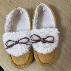【21センチ】女児冬用モカシンシューズ