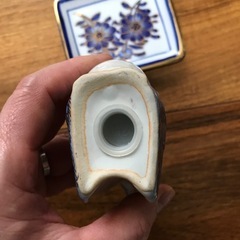 値下げ　60%off  タイ製　ホワイト&ブルー　醤油差し　塩&こしょう入れの画像