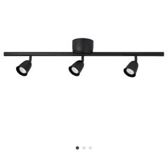 IKEA　照明　SKURUP スクルプ シーリングトラック スポットライト3個, ブラック の画像