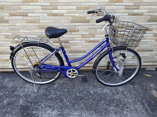 中古自転車 6段変速 26インチ LEDオートライト 軽整備済み 防犯登録対応 町田市 相模原市 MM586