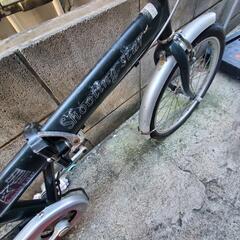 折りたたみ自転車　サビ有り。走行可能の画像