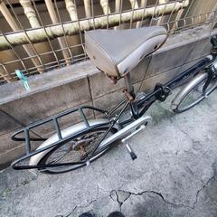 折りたたみ自転車　サビ有り。走行可能の画像