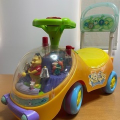 お話中【メロディーに光♪】プーさんビジーカー押し車^_^メロディ...