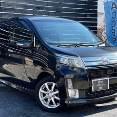 安心の総額表示！車検満たんダイハツムーヴカスタム禁煙車レーダーブレーキetcナビの画像