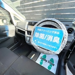 安心の総額表示！車検満たんダイハツムーヴカスタム禁煙車レーダーブレーキetcナビの画像
