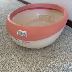 猫用トイレ 透明カバー付き ピンクホワイト