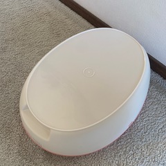猫用トイレ 透明カバー付き ピンクホワイトの画像