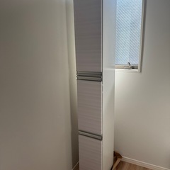 スリム　上段棚+下段ゴミ箱　
