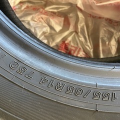 美品☆軽スタッドレスタイヤヨコハマ155/65R14の画像