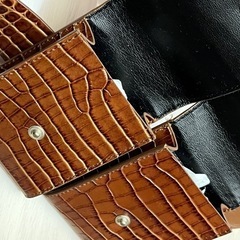 【新品未使用】Max Mara マックスマーラ ウエスト バッグ クロコ 型押し ベルト付き　Mサイズの画像