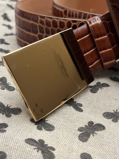 【新品未使用】Max Mara マックスマーラ ウエスト バッグ クロコ 型押し ベルト付き　Mサイズ