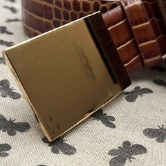 【新品未使用】Max Mara マックスマーラ ウエスト バッグ クロコ 型押し ベルト付き　Mサイズの画像