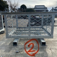 【配送可】鉄かご パレティーナ 鉄パレ 資材箱 吊り フォークの画像