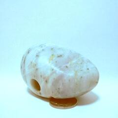 すぐにお渡しできます♪ビルマ産 翡翠石笛・岩笛・磐笛・誰でも鳴らせる・約67x45x37mm160gの画像