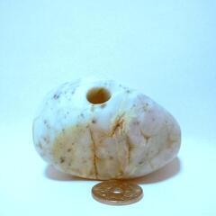 すぐにお渡しできます♪ビルマ産 翡翠石笛・岩笛・磐笛・誰でも鳴らせる・約67x45x37mm160gの画像