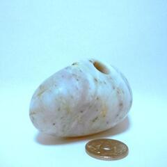 すぐにお渡しできます♪ビルマ産 翡翠石笛・岩笛・磐笛・誰でも鳴らせる・約67x45x37mm160gの画像