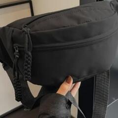 20%オフ新品🉐 無地 ファニーパック 複数ポケット付き カジュ...