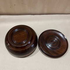 菓子器　木材　木の画像