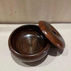 菓子器　木材　木の画像