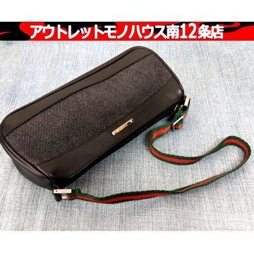 GUCCI 92820 ミニバッグ ポーチ デニム×レザー 002404 ショルダーバッグ グッチ レディース 札幌市 中央区 南12条