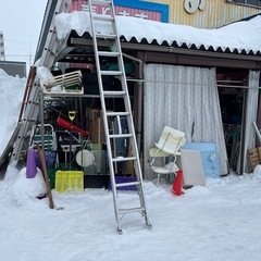 長谷川工業　2連はしご　アルミ　最大7m85㎝　