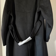 【未使用】UNIQLO C ダブルフェイスラップコート ブラック XLの画像