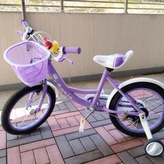 子供用自転車 16インチ パープル