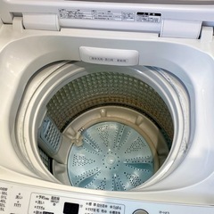 仙台市内トラック荷台渡し無料！ AQUA 2021 洗濯機 7K 中古 家電 買取 仙台 の画像