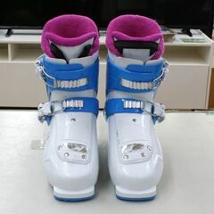 22.5cm 子供用 NORDICA スキーブーツ Little Belle2 ホワイト×ブルー×パープル アウトソール275mm 2バックル ノルディカ 札幌市 清田区 平岡の画像