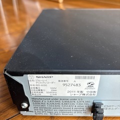 シャープ　AQUOS レコーダーの画像