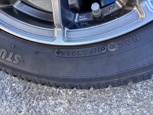 165/65R14 軽自動車用スタッドレスタイヤと社外ホイール4本セット