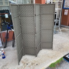 【ニトリ 4連スクリーン ティクス パーテーション、ついたて】W160（40x4枚）xD2（厚み）xH150cm クリーニング済み【11301】の画像
