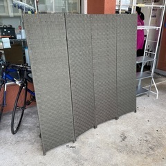 【ニトリ 4連スクリーン ティクス パーテーション、ついたて】W160（40x4枚）xD2（厚み）xH150cm クリーニング済み【11301】の画像
