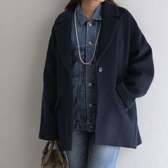 【新品】Lサイズ コート(紺色)
