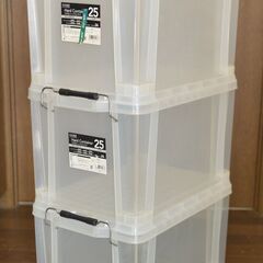 整理用プラスチックケース引き出し式３段1個,プラケース3個,まとめて取りに来られる方にお譲りします。の画像