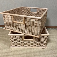 無印良品　カゴ収納