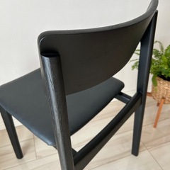 【新品・未使用】moda en casa スケッチ　ポイズチェア　ブラックの画像