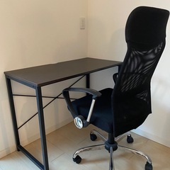 デスク+ハイバックチェア付き