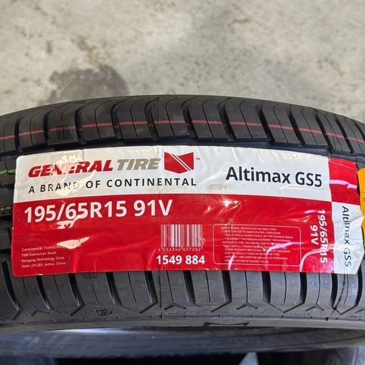 【決まりました】現金払い可能。コンチネンタル傘下　ゼネラルタイヤ　195/65R15