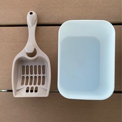 上から猫トイレ　の画像