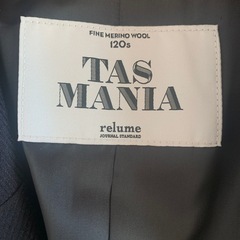 新品  JOURNAL STANDARD relme コート チェスターフィールド TASMANIA 120’s Wool  lana ジャーナルスタンダード ネイビー 紺 M 2ボタン 本切羽の画像